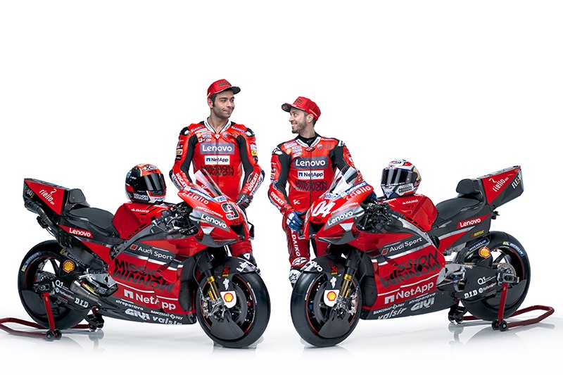 Ducati presentó su equipo oficial Mission Winnow 2020